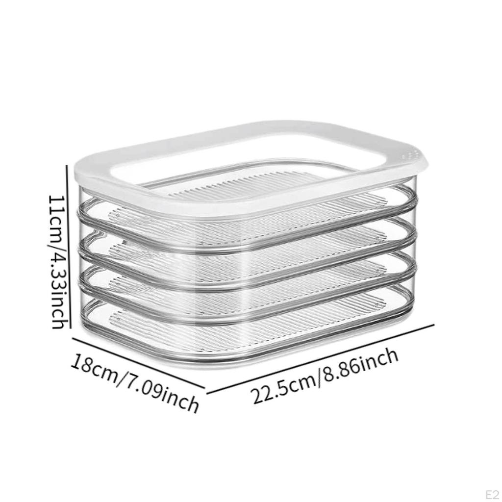 Deli Meat Container Cold Cuts Cheese Holder Transparent Refrigerator Organizer