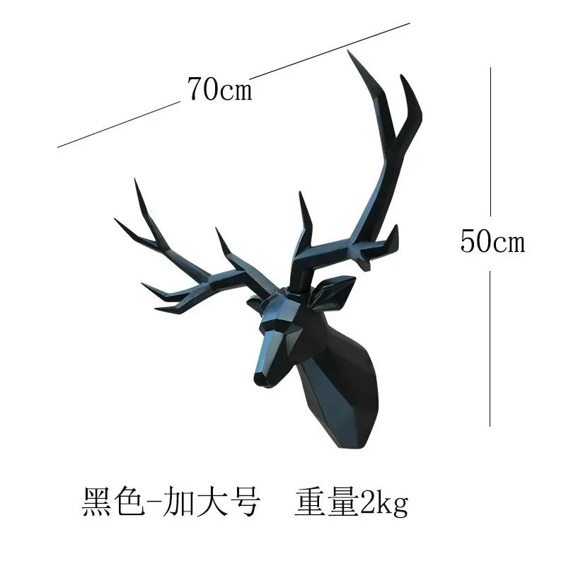 

AZ wall hanging decoration, animal statue, living room wall decoration, decorative deer sculpture, home interior decoration чёрный