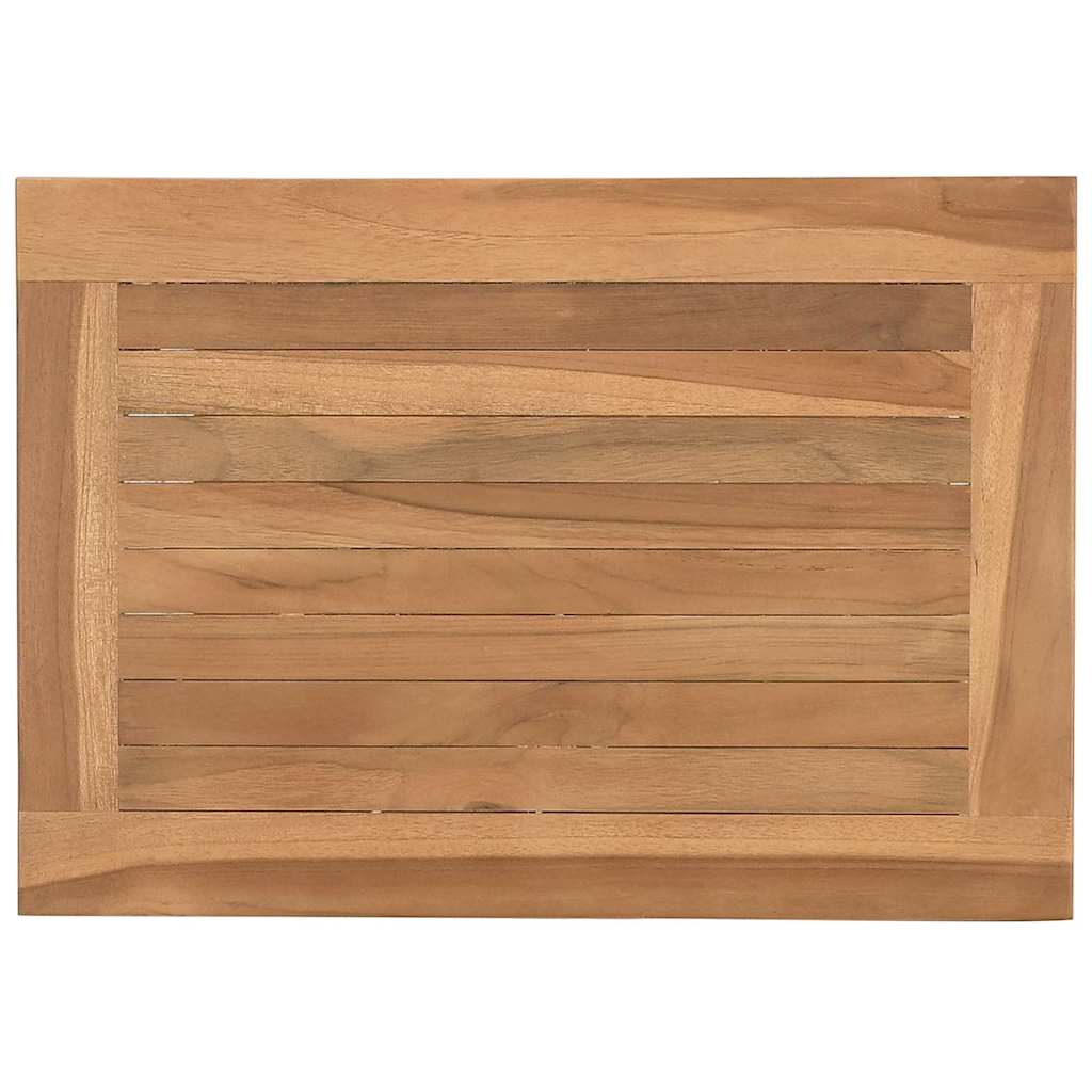 Coffee Table with Storage Brown 50 X 35 X 45 Cm Solid Teak Wood