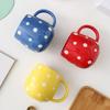 Hand-painted Polka Dot Ceramic Mug