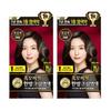 ReEn Heukmo Bichaek Herbal Hair Dye Cream Dark Brown Gray Hair Coverage Korean Hair Color 2 Pack