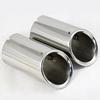 DSYCAR 1pair Chrome Plating Stainless Steel Car Exhaust Muffler Tip Pipes Covers ,universal Car Accessories