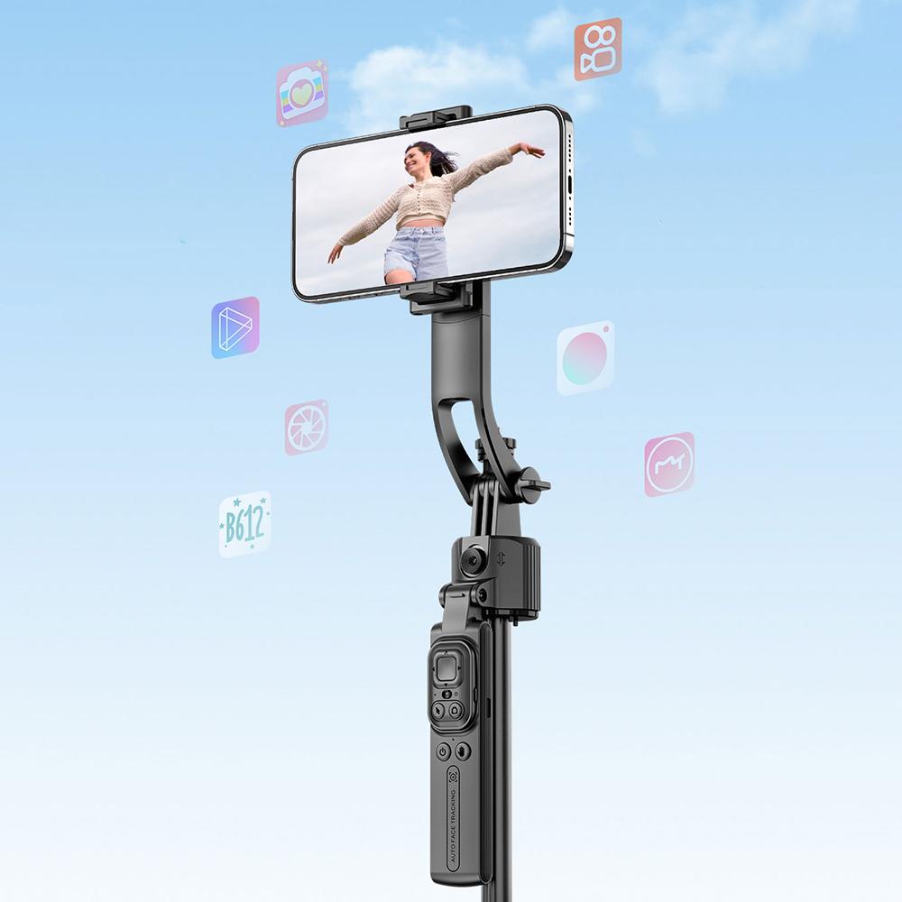 Face Tracking Gimbal Stabilizer Tripod Auto Pop-Up Phone Selfie Stick  for Vlog Video Shooting