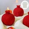 Pomegranate Candle Silicone Mold Pomegranate Resin Mold Easter Gift Pomegranates Shaped Concrete Cement Gypsum Molds