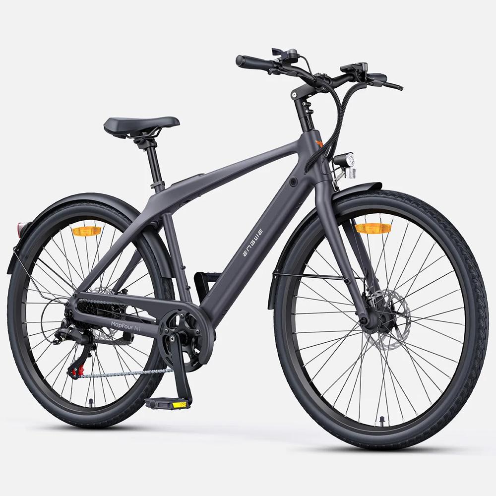 Electric Bicycle Engwe 27.5" 250W Motor Dual Brake 7 Speed 36V 10AH City Ebike Top Speed 25Km/h Max Load 120Kg N1 Air