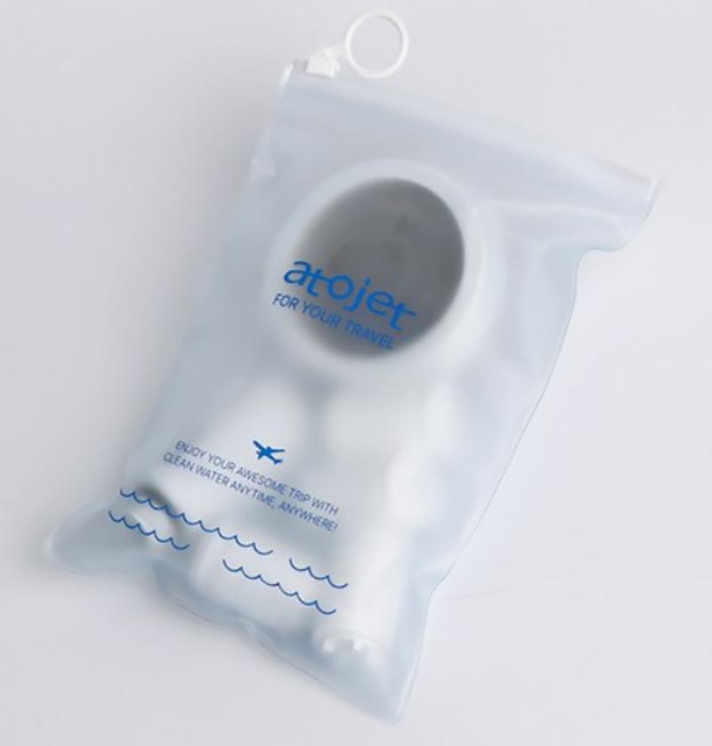 atojet Mini Filter Shower Head Travel Set – Lightweight 5-Step Filtration for Clean Water, Korean