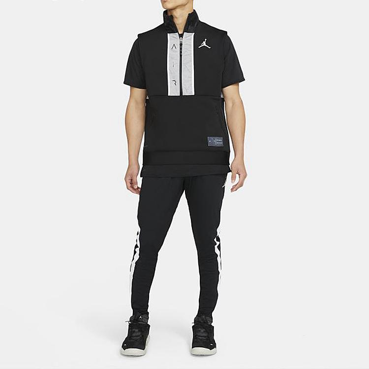 Air Jordan Color-Block Half-Zip Basketball Vest Men Vest Black CU1346-010