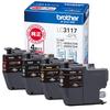 [Genuine Brother] Brother Industries LC3117-4PK 4-Color Ink Cartridge Pack. Compatible Models: MFC-J6983CDW, MFC-J6583CDW, MFC-J5630CDW, and Others.