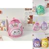 Haonna Kids Backpack Cute Cartoon Shoulder Bag Anti-theft Breathable Lightweight Oxford Fabric