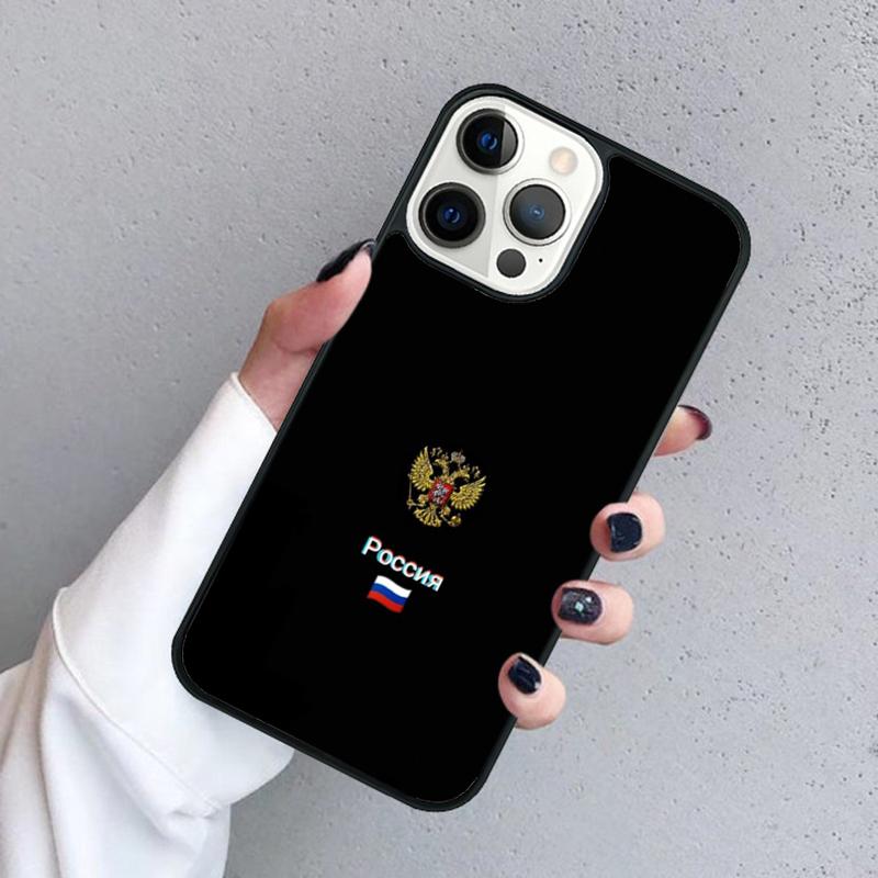 Russia Russian Coat Of Arms Phone Case For iPhone 17 Air 15 16 16e 11 12 13 14 Pro Max Cover For iPhone 17 Air Max Plus Fundas