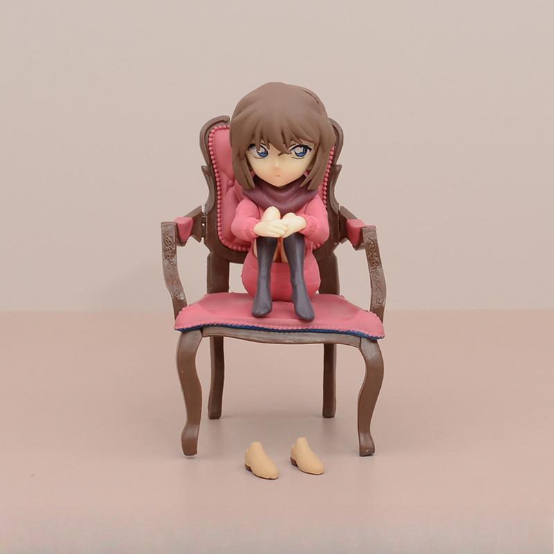 12-15cm Detective Conan Anime Figure Model Conan Haibara Ai Kuroba Kaito Gk Statue Desktop Decoration Collection Ornament Toy