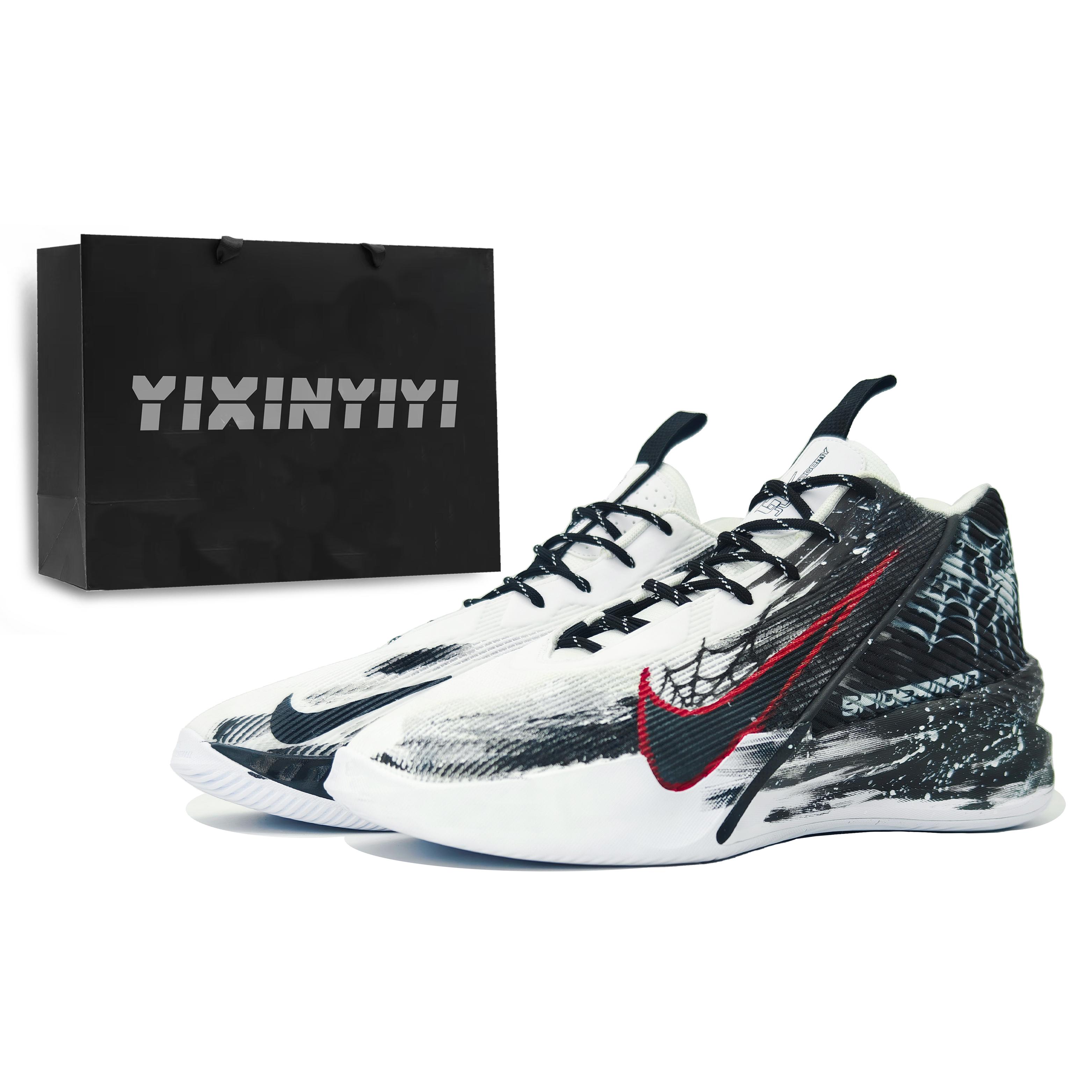 

Nike G.T. Jump Academy EP One Heart Manufacturing, Ink Red Hook Abrasion Resistant High top Basketball Shoes HF1804-100(Team16-LD) 43