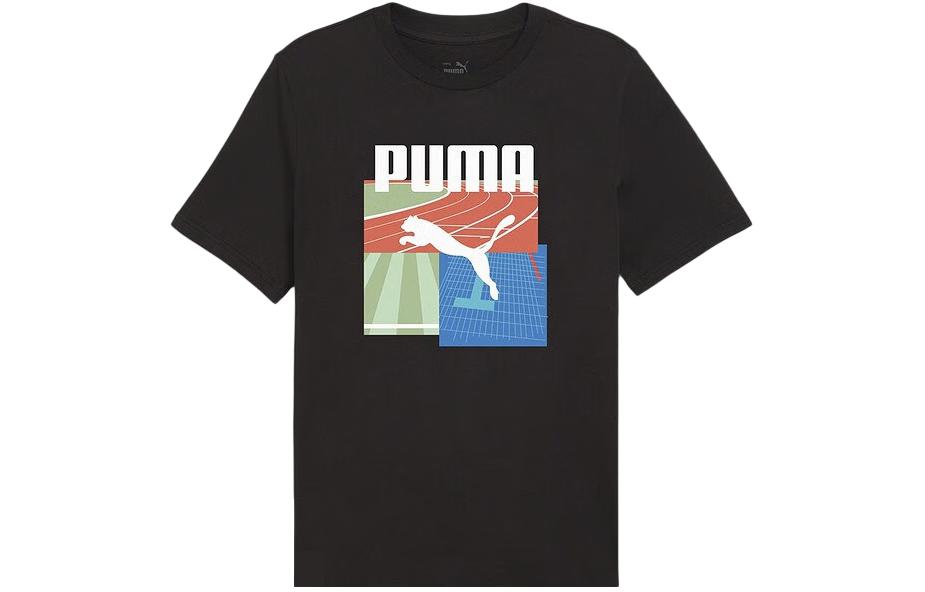 PUMA Set in Sleeve T Shirt Men s Black 684760-01 M