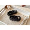 British Style Korean Little Girls Rhinestone Heart Princess Soft Sole Leather Shoes