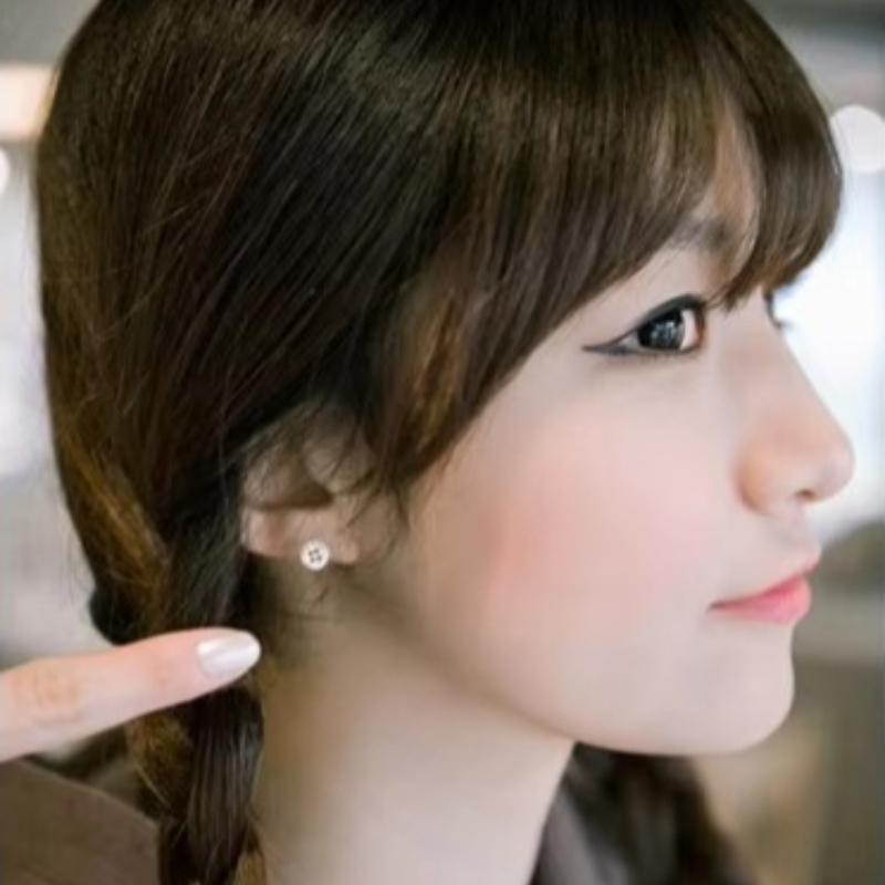 REETI 925 silver buttons Stud Earrings for Women Elegant Wedding Jewelry pendientes moda Brincos