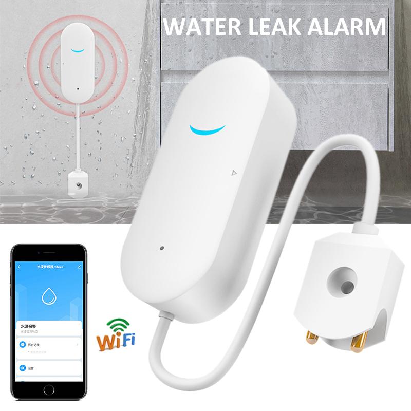 

Pdtoweb Датчик утечки воды Tuya WiFi Smart Security Утечка Переполнение Сигнализация Домашние детекторы