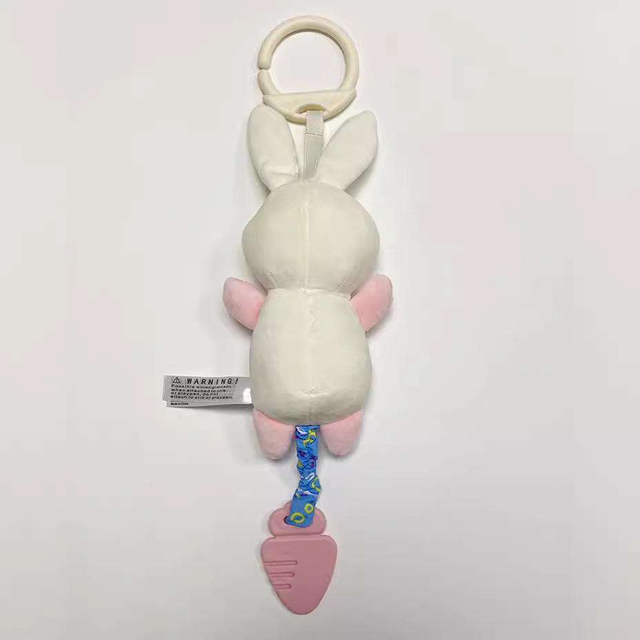 Baby Animal Cartoon Plush Rattle & Wind Chime for Car or Crib