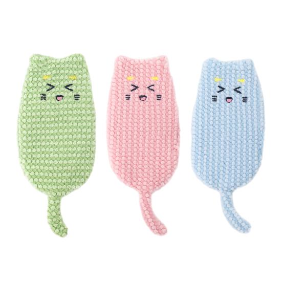 Crinkle Sound Cat Toy Cute Cat Shape Kitten Kicker Toy Interactive Plush Cat Kicker Toy Relieves Boredom for Indoor Cats Entertainment Promotes Kitty