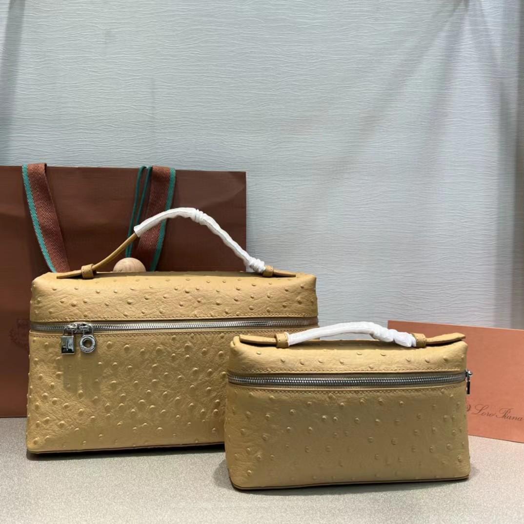 

Нова сумка для ланч-боксу Ruoyou Pianya LP прямої партії, сумка через плече, лакова шкіра, подарункова коробка зі страусиним візерунком 19x6.5x11cm