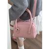 Spring Pink Women's Handbag, Simple Small Square Bag, Versatile Single-shoulder Crossbody Bag