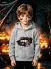 Kids' Hooded Sweatshirt – Soft, Loose-Fit Pullover for Autumn/Winter; Sexy Lip Print; Casual Party Top for Boys and Girls