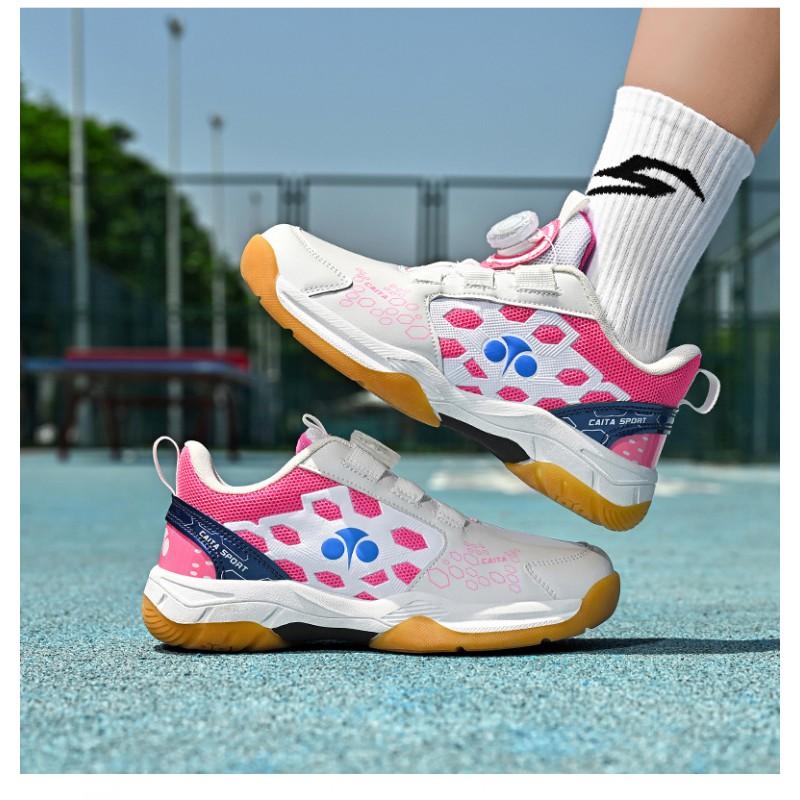 Kids Shoes Unisex Kids Low-Cut Badminton Shoes Indoor Outdoor Sports Rubber Sole Training Sneakers