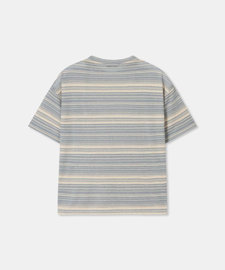 Diaendeukweseucheon Linen Stripe T-Shirt / Gray