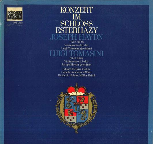 

LP Record HELMUT MULLER BRUHL CAPELLA ACADEM Konzert Im Schloss Esterhazy Hayd VMS2023 SCHWANN MUSICA 1968 Germany Classical Used