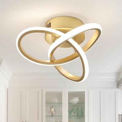 1 Stück LED-Deckenleuchte, Gold 22 W, moderne einfache Deckenleuchten, LED-Lampe für Schlafzimmer, Wohnzimmer, Gang, Korridor, Balkon, Küche, Restaurant, Balkon