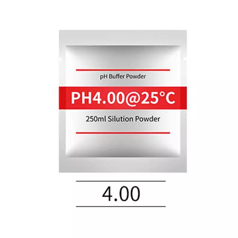 

Высококачественный буферный раствор: Калибровочный порошок pH 4,01, pH 6,86, pH 9,18.