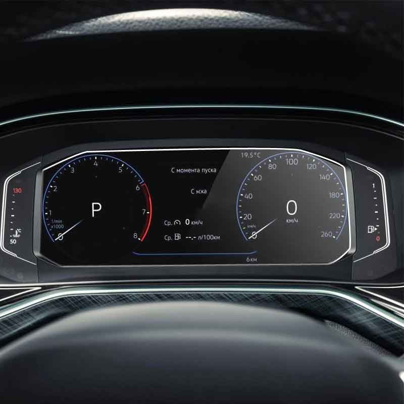 For Volkswagen VW Polo Liftback   Speedometer Dashboard Screen Tempered Glass Screen Protector Film  Interior