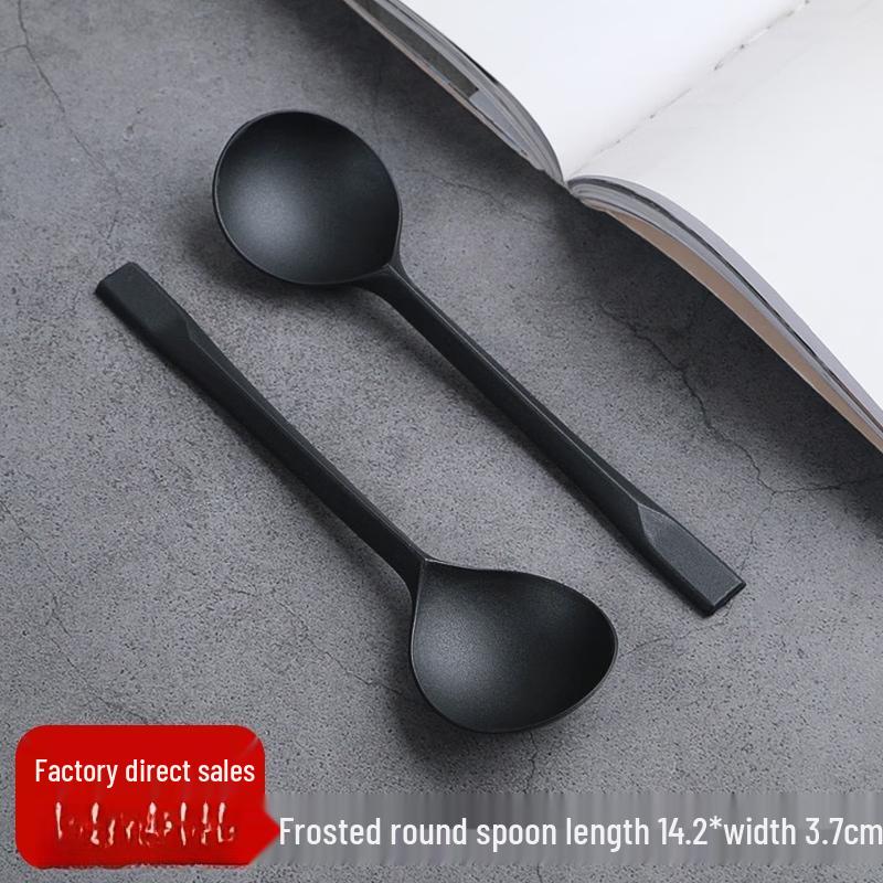 Eco-Friendly 14cm Black Dessert Spoons