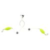 Attractive Silver Finish Double-Hook Rig Fishing Hooks Metal Fishing Hooks