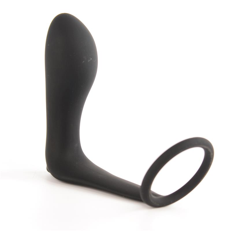Ansel Anal Plug with Vibration and USB Silicone Ring