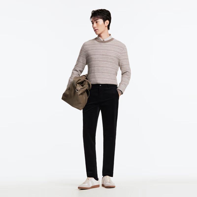 JOEONE Men's Slim Fit Corduroy Casual Pants