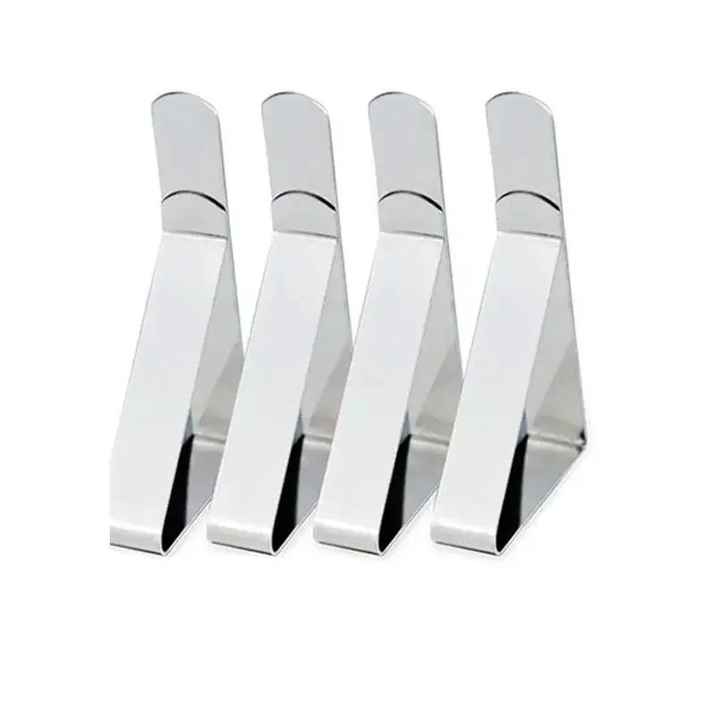 Stainless Steel Triangle Tablecloth Clip Adjustable Integrated Tablecloth Fixing Clip Home Dining Table Tablecloth Fixing Clip