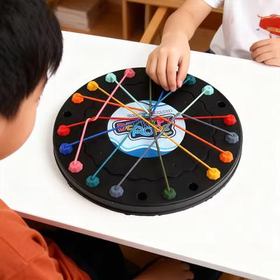 Twisted Rope Puzzle Game Brainy Knots Rope Untangling Board Game, Rope Knots Challenge Game, String Solution Central Lacing Toys