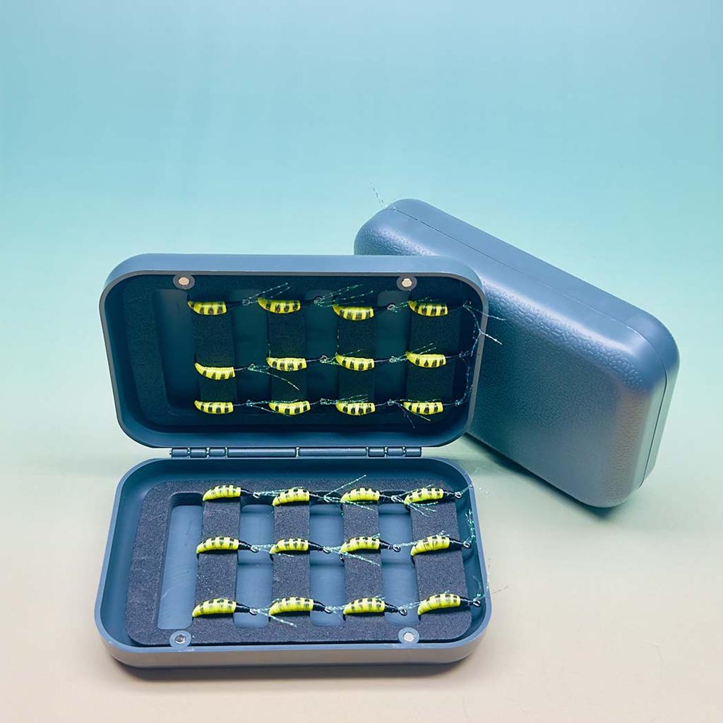 Zestaw 24 szt. Muchy do wędkarstwa muchowego Nimfy Przynęty Suche muchy Poczwarki Robaki Wielokolorowe Rozmiar przynęty #6 Na pstrąga/okonia/karpia