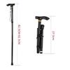 1PC Aluminum Alloy Telescopic Walking Stick Folding Trekking Pole Hiking Cane Crutch for Elderly People Outdoor Walking