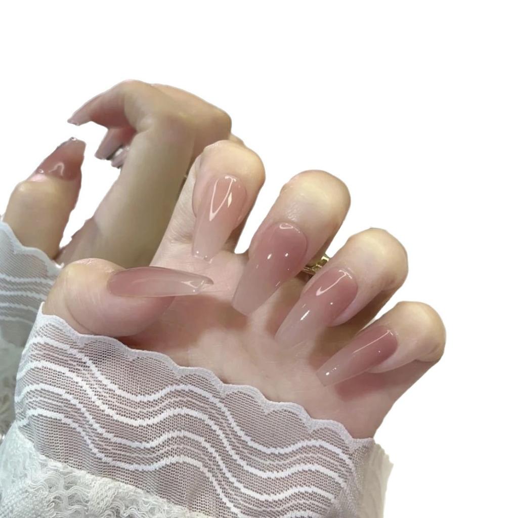 Reine Handarbeit Phototherapie Trage-Nagel Tabletten Ganlu Tempel Trage-Nagel Fertigprodukt Wiederverwendbare Nagelaufkleber