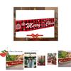 Extra Large Merry Christmas Banner Sign With Eye-catching Red Colors And Jolly Santa Imagery