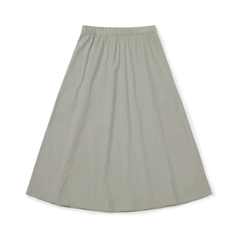 [Snowpeak] Cooling Route Flare Long Skirt Fog Gray (S25MWRSK61)