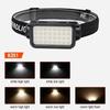Powerful Smart Motion Sensor COB Headlamp 3 Modes Type-C Rechargeable Headlight Outdoor Waterproof Head Lamp Built-in Battery