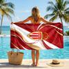 Asciugamano da Spiaggia Monaco FC Stampa Asciugatura Rapida Microfibra Assorbente Portatile da Viaggio Asciugamano da Nuoto