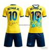 Letní AI Neymar # 10 Pamětní edice Fotbalový dres Tričko Šortky Set Letní dětské oblečení
