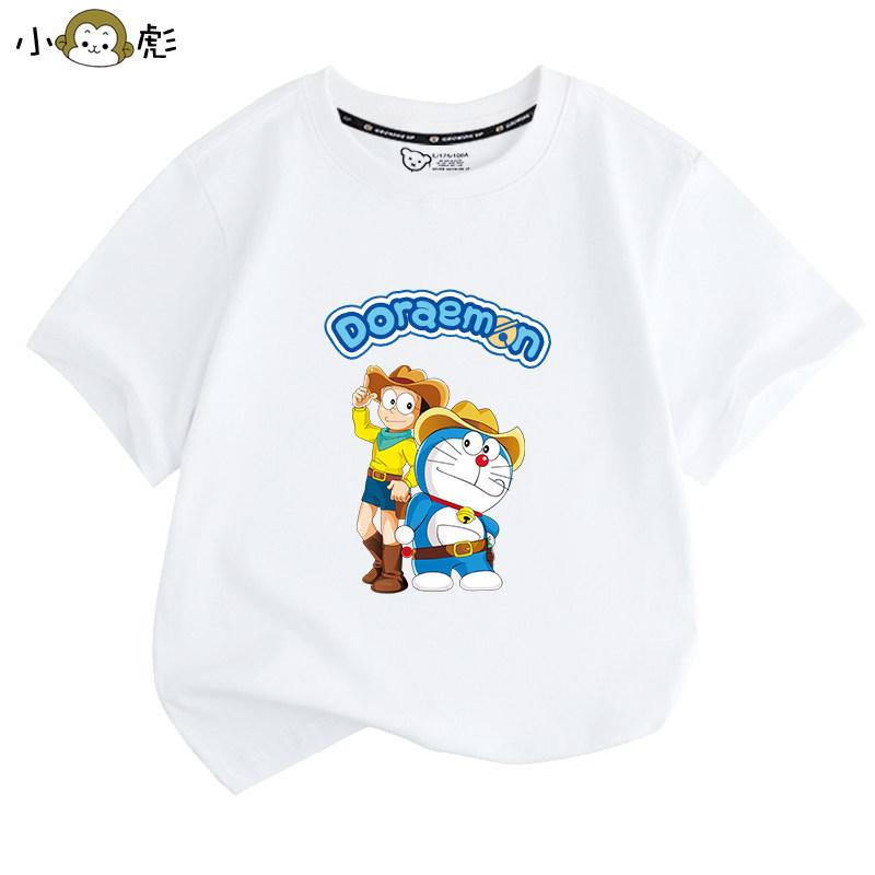 Doraemon Little Tinker Bell Catman Cartoon TShirt for Boys and Girls Men and Women Suitable for Childrens Clothing