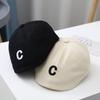 For Hat Cletter Embroidered Beret Baby Solid Color Hip Hop Toddler Artist Painter Cap Spring Summer Cotton Kids Newsboy Caps