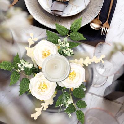 Kerzenring-Kranz, Kerzenständer, Kamin, Heimdekoration, Urlaub, künstliche Blume