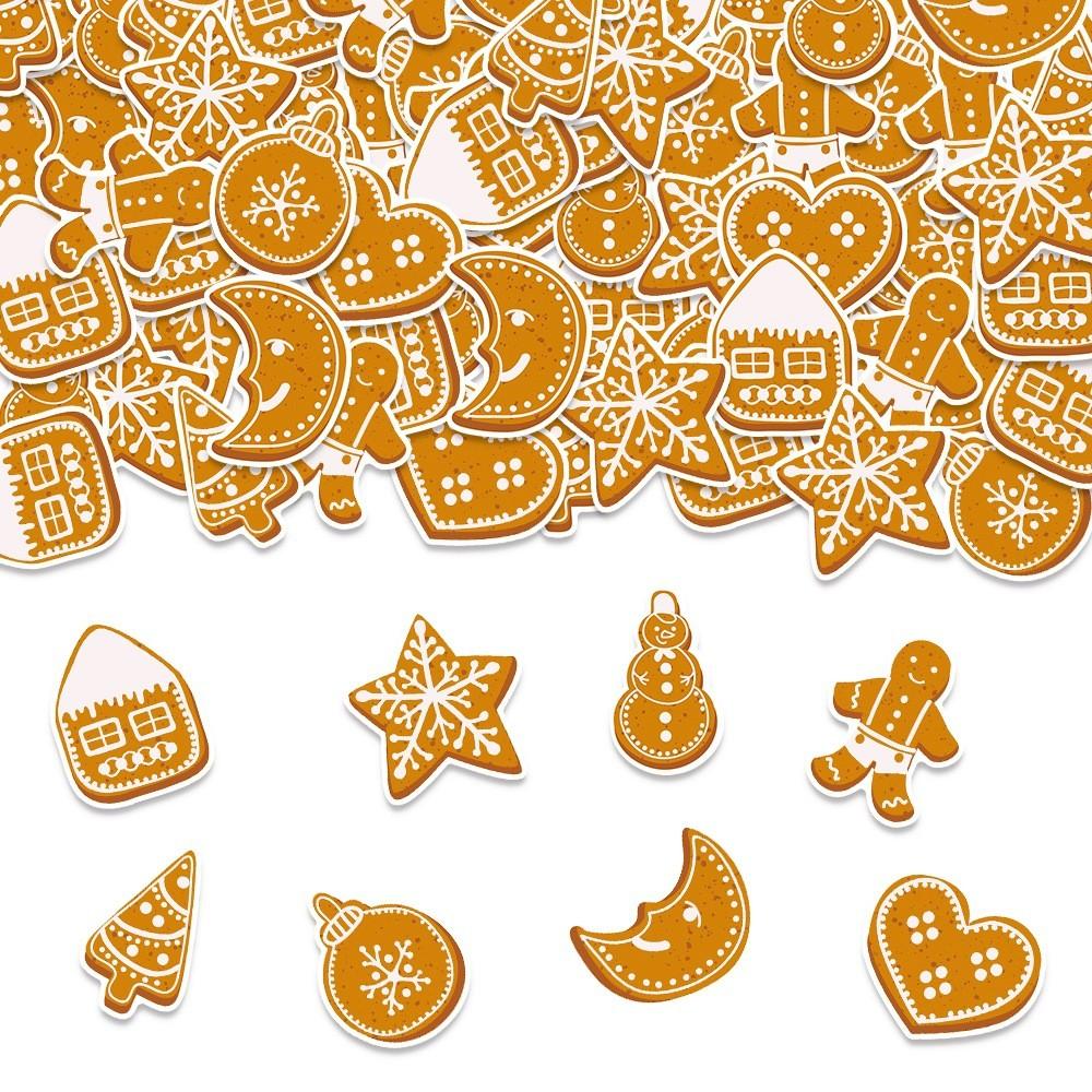 Christmas Man Gingerbread Party Confetti For Holiday Table Celebrations Decor