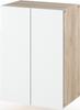 Sonoma Oak White Wall-Hung Bathroom Cabinet